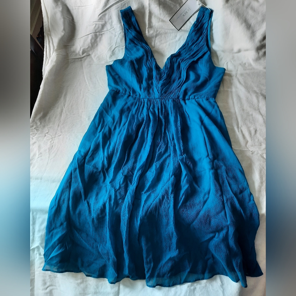 J Crew 100% Silk Cocktail Dress - Size 12